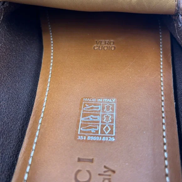 Men's Gucci brown suede horse bit driving loafers size 12 made in Italy - Picture 8 of 10